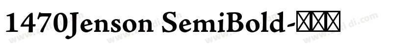 1470Jenson SemiBold字体转换